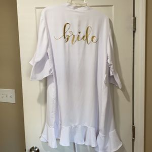 Bride bathrobe